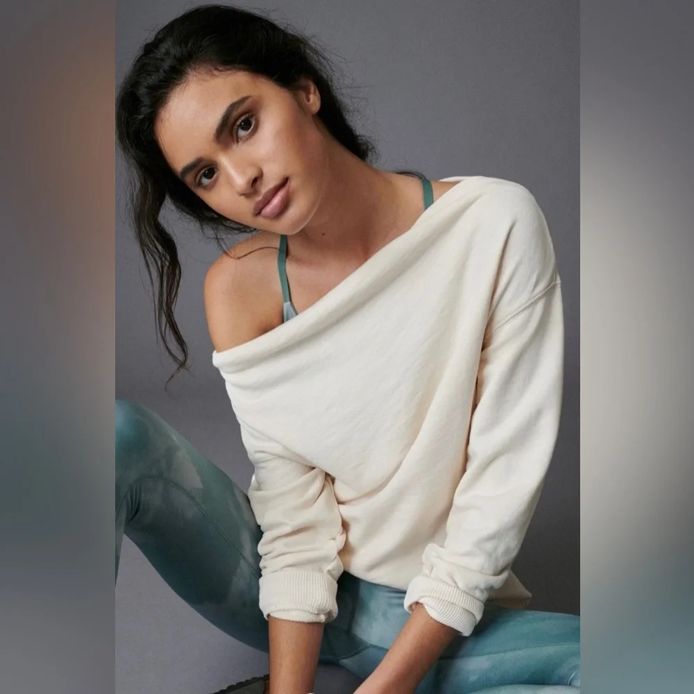 NWT Anthropologie Pilcro Dona Pullover Sweatshirt Top, Size XS - Picture 4 of 10